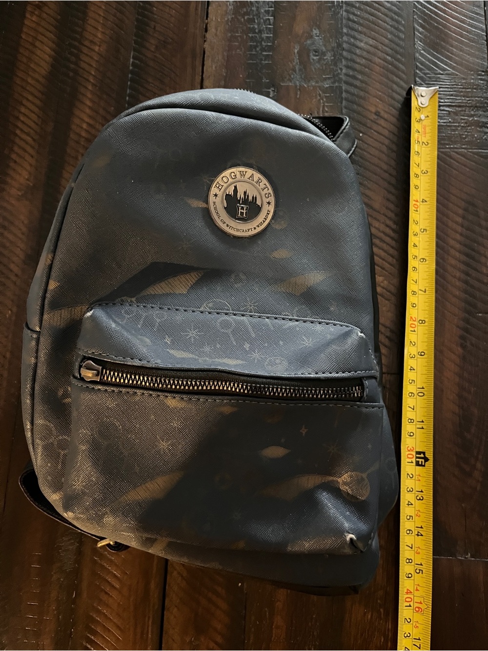 Harry Potter Hogwarts Bioworld Mini Backpack Wizarding World 2020 Navy & Gold